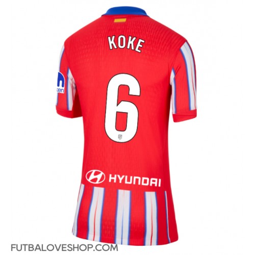 Dres Atletico Madrid Koke #6 Domáci pre Ženy 2024-25 Krátky Rukáv